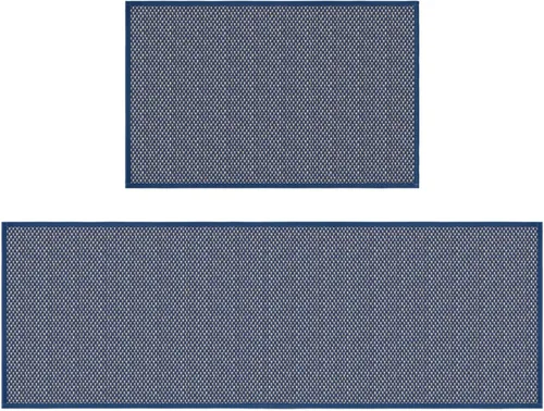 Miniatura 12 de Artoid Mode Juego de 2 alfombras y tapetes de cocina lavables, de goma antideslizante, absorbentes, para el frente del fregadero, 17 x 29 y 17 x 47