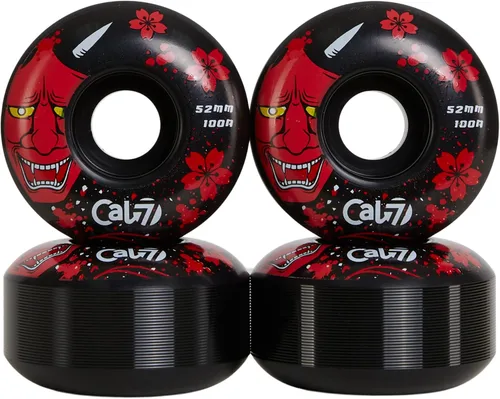 Miniatura 6 de Cal 7 Catch-22 Ruedas de patineta, 2.047 in y 100 A, diseño en blanco y negro, ideal para truco, calle y más multicolor/fantasía (AllStar)