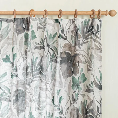 Miniatura 8 de MYSKY HOME - Cortinas plisadas con estampado floral para sala de estar/comedor, cortinas plisadas para proteger la privacidad, 84 pulgadas de largo