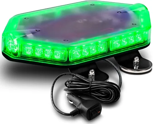 Miniatura 47 de NanoFlare NFMB56 Mini Barra de Luz Estroboscópica LED Roja Blanca de 17" 12V 56W [Clase SAE 1] [Imán/Montaje Permanente] Barra de Luz de Baliza