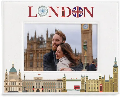 KATE POSH Marco de fotos de Londres, vacaciones familiares en Londres, luna de miel, boda, decoración de Londres (5 x 7 horizontal) (5 x 7