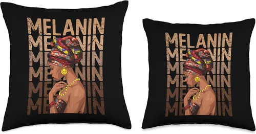 Miniatura 3 de Black History Month Afro Lover Girl Women Black Strong Women Afro Love Melanin - Almohada de niña africana, 16 x 16 pulgadas, multicolor
