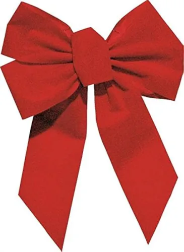 Rocky Mountain Goods Lazo rojo, lazo de corona de Navidad, ideal para regalos grandes, uso en interiores y exteriores, atado a mano en Estados