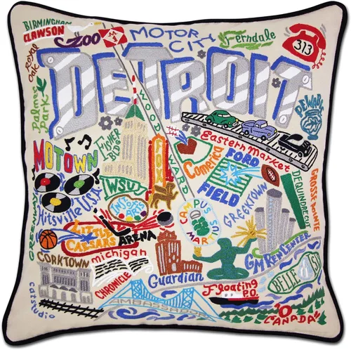 Miniatura 89 de Catstudio Almohada decorativa bordada a mano de Texas