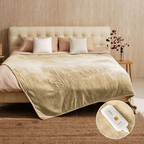 Miniatura 15 de JET'S HOME Manta térmica de 50 x 60 pulgadas, manta eléctrica de franela con certificación ETL, lavable a máquina, con 9 niveles de calefacción, 10