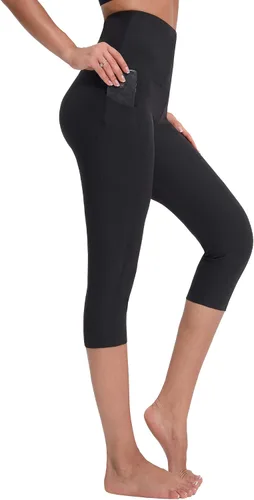 Miniatura 2 de NELEUS - Pantalones de yoga para mujer, con control de barriga, cintura alta, para correr, estilo capri