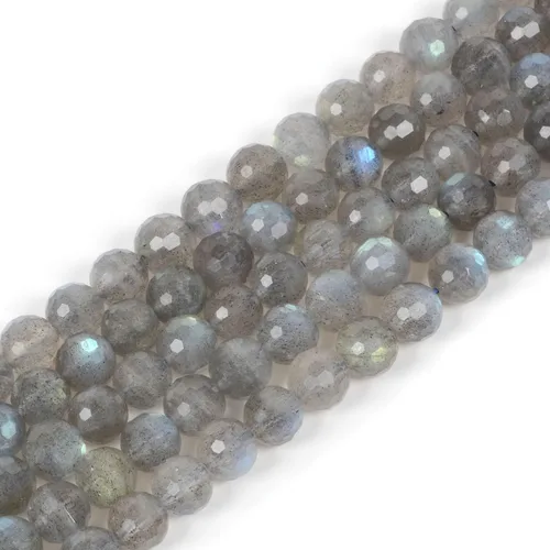 Miniatura 15 de Piedra lunar natural de 0.315 pulgadas (0.315 in), cuentas redondas sueltas para hacer collares, pulseras, joyas, 15 pulgadas