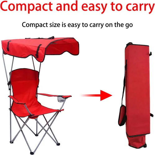 Miniatura 9 de Travel Folding Chair Canopy Chair Sun Shade Outdoor Portable Beach Folding Camo 50 * 50 * 90/120CM