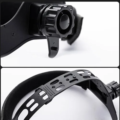 Miniatura 2 de Prettyia Reemplazo material del casco de la soldadura de los PP para la soldadura Auto Dark Ratchet Accessory-Black - sola diadema