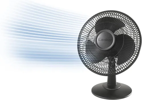 Miniatura 7 de Ventilador de mesa oscilante Lasko Productos 2012 de 12", Plástico, Blanco, 1