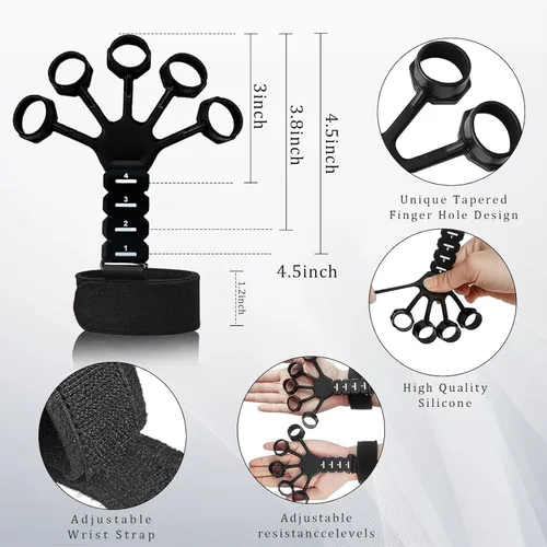 Miniatura 2 de Entrenadores de agarre, incluyendo fortalecedores de antebrazo, entrenadores de dedos, agarres de conteo mecánico, pelotas de agarre, agarradores