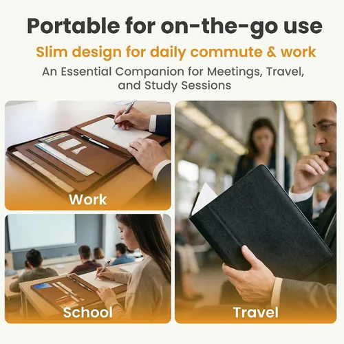 Miniatura 6 de Funda universal Padfolio – Organizador de tablet con soporte para bloc de notas – Compatible con iPad 10ª 11ª generación, iPad Pro 11, iPad 7 8 9