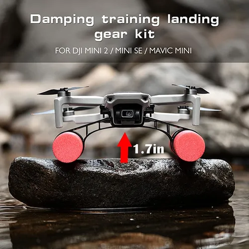 Miniatura 4 de Tren de aterrizaje flotante de agua y tren de aterrizaje pierna ajuste para DJI Mini 2 SE/Mini 2 extensor plegable accesorios para drones