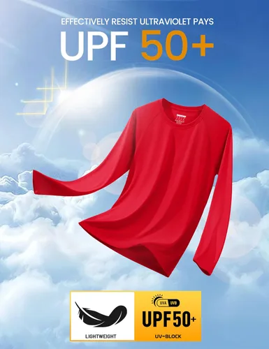 Miniatura 44 de MAGCOMSEN Camisas de manga larga para hombre, protección solar UPF 50+, camisetas atléticas para senderismo, correr, entrenamiento, protección
