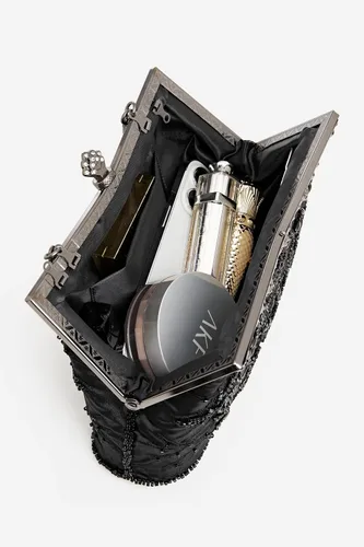 Miniatura 4 de BABEYOND Bolsos de mano de noche para mujer, accesorios vintage para bolso de noche para mujer, Gatsby de los años 20 con cuentas de lentejuelas