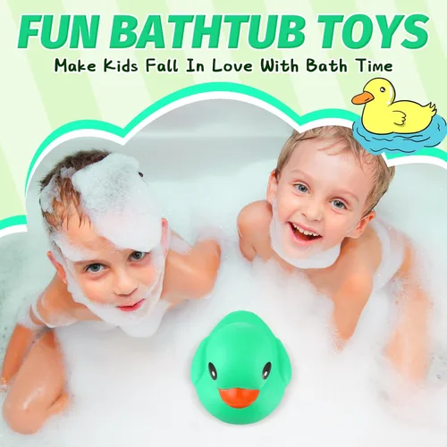 Miniatura 6 de Honoson Pato de Goma Gigante de 6.89 Pulgadas Pato de Goma Grande Patito Grande Juguete de Baño con Sonido Chirriante para Verano Baby Shower Fiesta