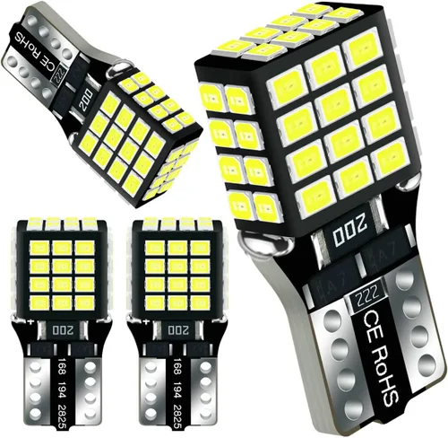 48-LEDs Launch T10 194 2825 Bombilla LED Blanca 6000K 12V Super Brillante 158 160 168 175 W5W 168NA 194NA Reemplazo para Luz Interior de Coche,