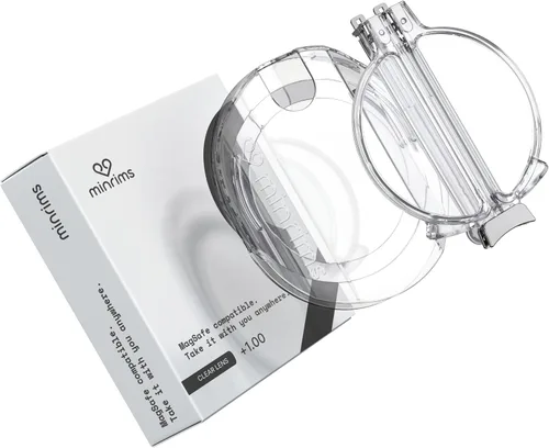Gafas de lectura compactas - Vidrio de lectura plegable con funda plegable compatible con Magsafe para hombres y mujeres