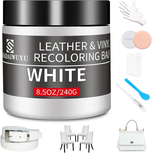 Miniatura 13 de Bálsamo restaurador de color para cuero, 8.5 onzas, kit reparador para muebles e interiores de autos, pintura para cuero ideal para arañazos, cuero