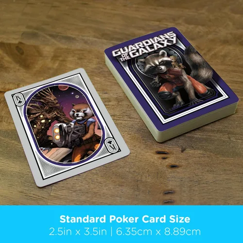 Miniatura 5 de AQUARIUS Guardians of the Galaxy Rocket & Groot Nouveau - Baraja de cartas con temática de cómic para tus juegos de cartas favoritos - Productos