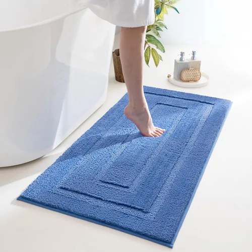 Miniatura 78 de GRANNY SAYS Alfombras de baño antideslizantes, lavables, extra suaves y absorbentes de agua para baño, alfombra de baño peluda de felpa, alfombra
