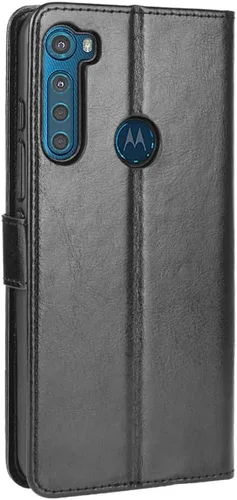 Miniatura 3 de Funda para Motorola Moto One Fusion+ Funda de piel con tapa para Motorola Moto One Fusion+ XT2083-1 XT2067-1 XT2067-1 XT2067-2 XT2067-3 Funda Negra
