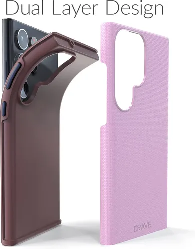 Miniatura 4 de Crave para Samsung Galaxy S23 Ultra Funda, Funda de Protección a Prueba de Golpes de Doble Capa para Samsung Galaxy S23 Ultra (17.27 cm) - Lila