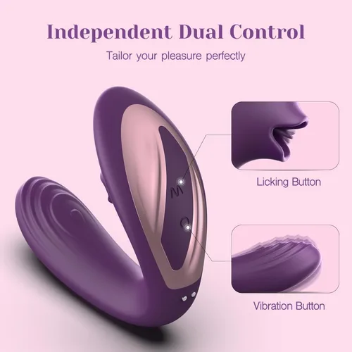 Miniatura 5 de Tracy's Dog Vibrador para lamer el clítoris, juguetes para adultos con lengua con control remoto para mujeres y parejas, juguete sexual vibratorio