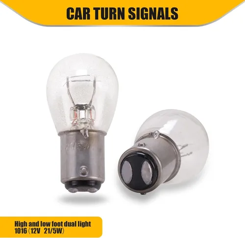 Miniatura 2 de Pack de 10 bombillas de freno para coche, 1016 12V 21/5W BAY15D Luz de giro de doble haz de alto y bajo pie, luz de cola súper brillante