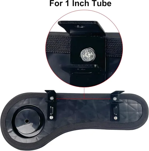Miniatura 2 de Huskey Parts Company Reposabrazos traseros para carrito de golf, cojines negros con portavasos compatibles con EZGO Club CAR Yamaha
