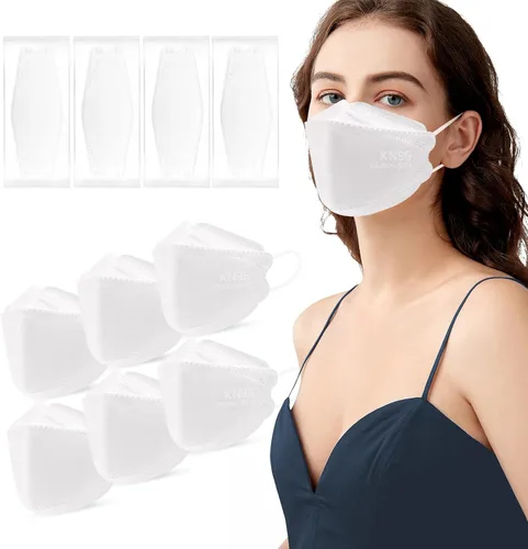 Mascarillas KN95, 50 unidades, 4 capas, de tie dye, transpirables, respirador de seguridad, mascarilla desechable multicolor contra el polvo para
