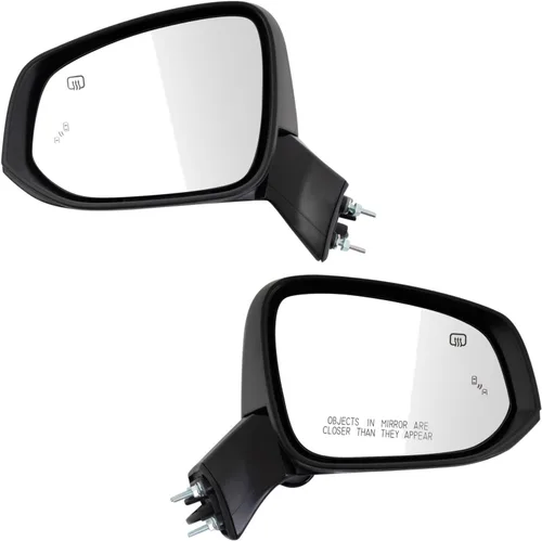 Miniatura 152 de TRQ Juego de 2 piezas de espejo lateral del conductor y del pasajero, ajuste eléctrico calentado sin memoria, color gris, compatible con Volkswagen