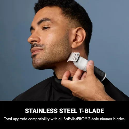 Miniatura 2 de BaBylissPRO COREFX - Recortadora de barba inalámbrica profesional para hombres con motor de alta velocidad de 6,800 RPM y hoja en T de acero