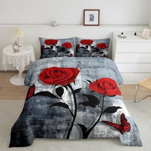 Miniatura 17 de Erosebridal Juego de ropa de cama turquesa tamaño individual para niños y niños, color verde azulado y gris degradado para niñas y adultos, relleno