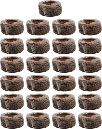 Miniatura 2 de Black Duck Brand Juego de 25 pellets de fibra de coco con red – El iniciador de semillas de 1.496 in se expande con agua que proporciona semillas