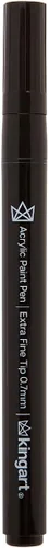 Miniatura 8 de KINGART PRO - Bolígrafos de pintura extra fina, punta de 0.028 in, 6 marcadores de pintura acrílica, bajo olor y secado rápido para rocas, madera