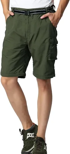 Miniatura 5 de Pantalones de senderismo convertibles para niños, ligeros, de secado rápido, con cremallera, para niños, jóvenes, exteriores, UPF 50+, pantalones