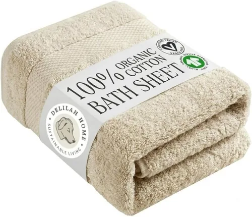 Miniatura 22 de Delilah Home Toallas de baño de algodón turco, suaves y absorbentes, 100% orgánicas, tejido grueso de 700 GSM, suaves para pieles sensibles, 6