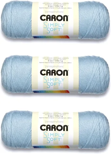 Miniatura 21 de Caron Simply Soft - Hilo verde militar, paquete de 3 unidades de 6.00 oz/6 onzas, 100% acrílico, peinado #4 (mediano), 315 yardas, tejido/ganchillo
