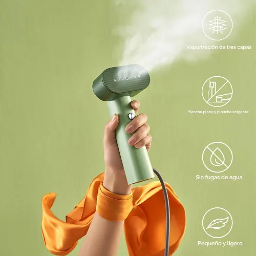 Miniatura 2 de nexdoo G6 - Vaporizador portátil 2 en 1 para ropa y plancha para ropa, solo 0.7 libras, ligero, 10 minutos de vapor continuo, vaporizador ligero