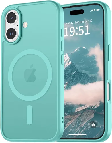 Miniatura 75 de vnnink para iPhone 12 y iPhone 12 Pro, funda de teléfono celular translúcida con protección contra caídas de grado militar, mate magnética