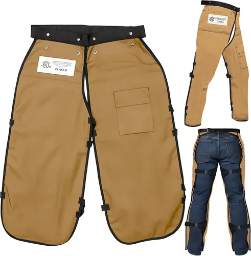Miniatura 11 de MGP SUPPLY Apron Style Chainsaw Chaps with Pocket & Adjustable Waist Lightweight Class B Protective Safety Equipment