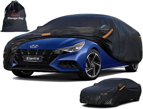 Miniatura 9 de Kayme - Cubierta completa impermeable de 7 capas para Honda Civic Sedán/Coupé (1991-2024), apta para todo clima, protección p/exteriores contra