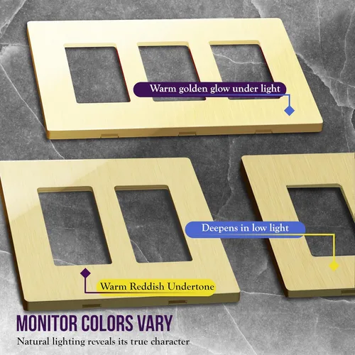 Miniatura 2 de ENERLITES Serie Elite Placa de Pared Decorativa sin Tornillos Cubierta de Tomacorriente Segura para Niños, Acabado Brillante, Tamaño 2-Gang 4.68" H