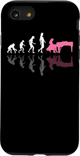 Miniatura 17 de iPhone 13 Pro Evolution of Women Piano Músico Retro Vintage Pianist Case