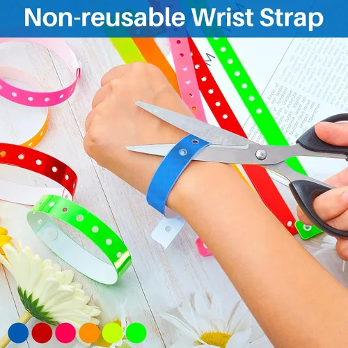 Miniatura 3 de Jetec 48 pulseras de PVC de plástico multicolor a granel para eventos, muñequeras de vinilo impermeables para fiestas en la piscina, eventos, banda
