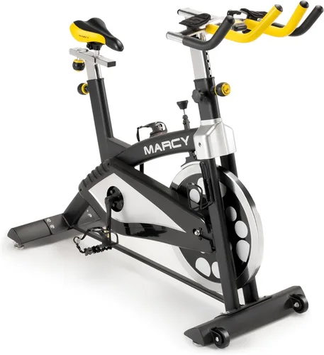 Marcy Club Revolution - Entrenador de bicicleta para ejercicio cardiovascular, varios colores disponibles Negro/Amarillo