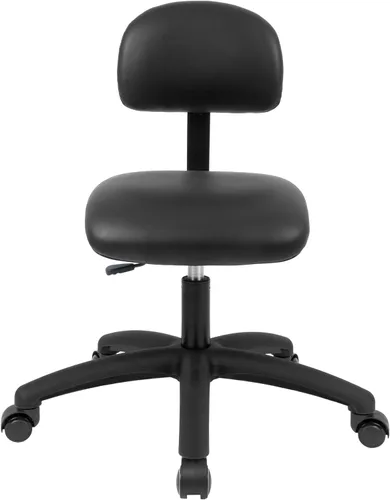 Miniatura 32 de Serie FSS Silla de asiento cuadrado de altura baja (43.2 cm - 55.9 cm) de asiento. Vinilo de tela - para oficina, garaje, escritorio, taller