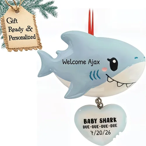 Miniatura 18 de Adorno personalizado para bebé 2025 – Regalos de embarazo personalizados para futura mamá, adorno de Navidad embarazada 2025, regalos para nuevas