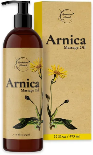 Brookethorne Naturals Aceite de masaje de árnica para terapia de masaje, aceite esencial de árnica montana y citronela, todo natural, apoya estilos